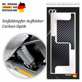 Stoßdämpfer Aufkleber Carbon Optik geeignet für Segway Ninebot MAX G3 D E-Scooter G3D
