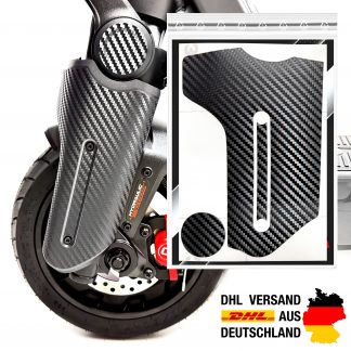 Gabel Abdeckung Aufkleber Carbon Optik geeignet für Segway Ninebot MAX G3 D E-Scooter G3D