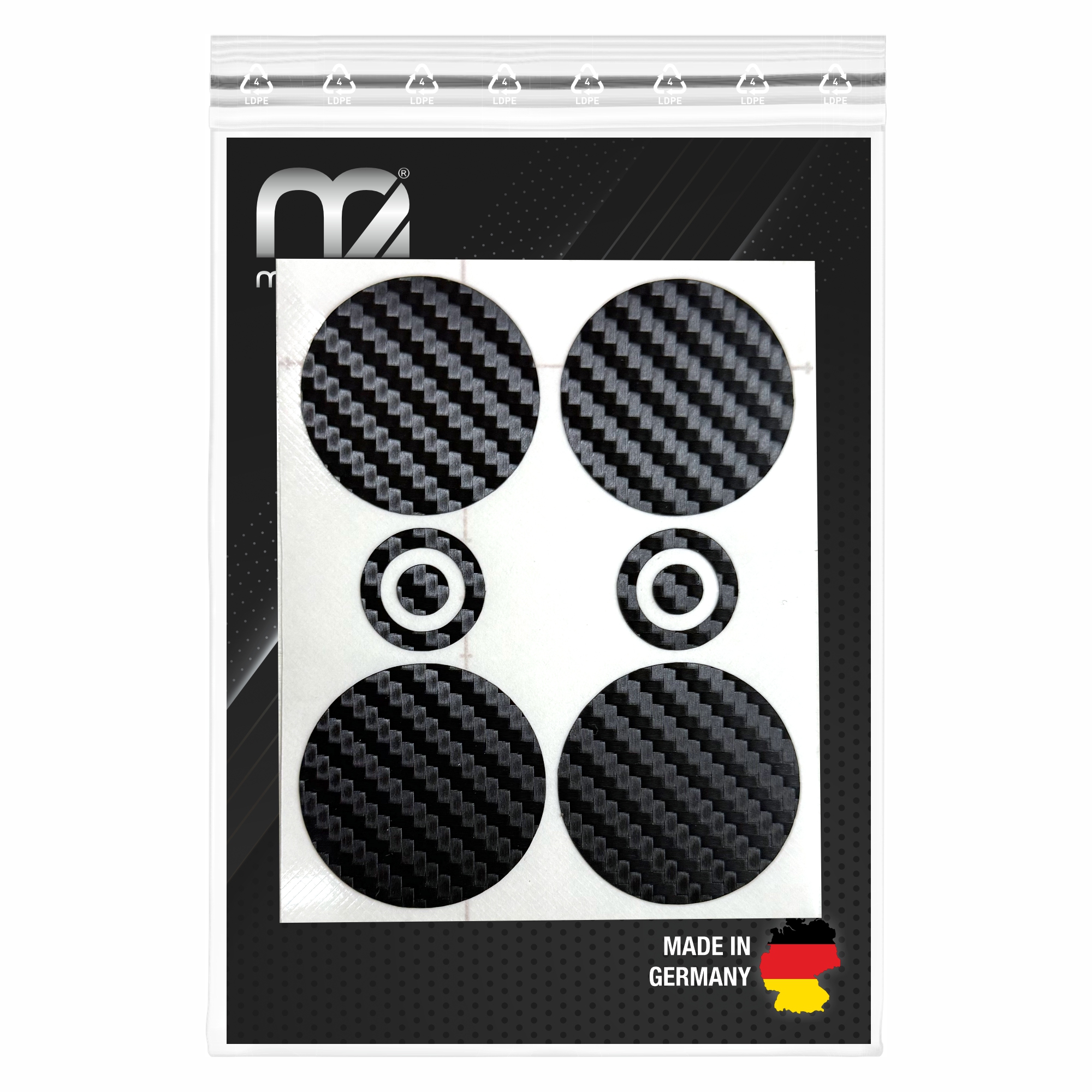 Kreise Aufkleber Carbon Optik geeignet für Segway Ninebot MAX G3 D E-Scooter G3D – Bild 6