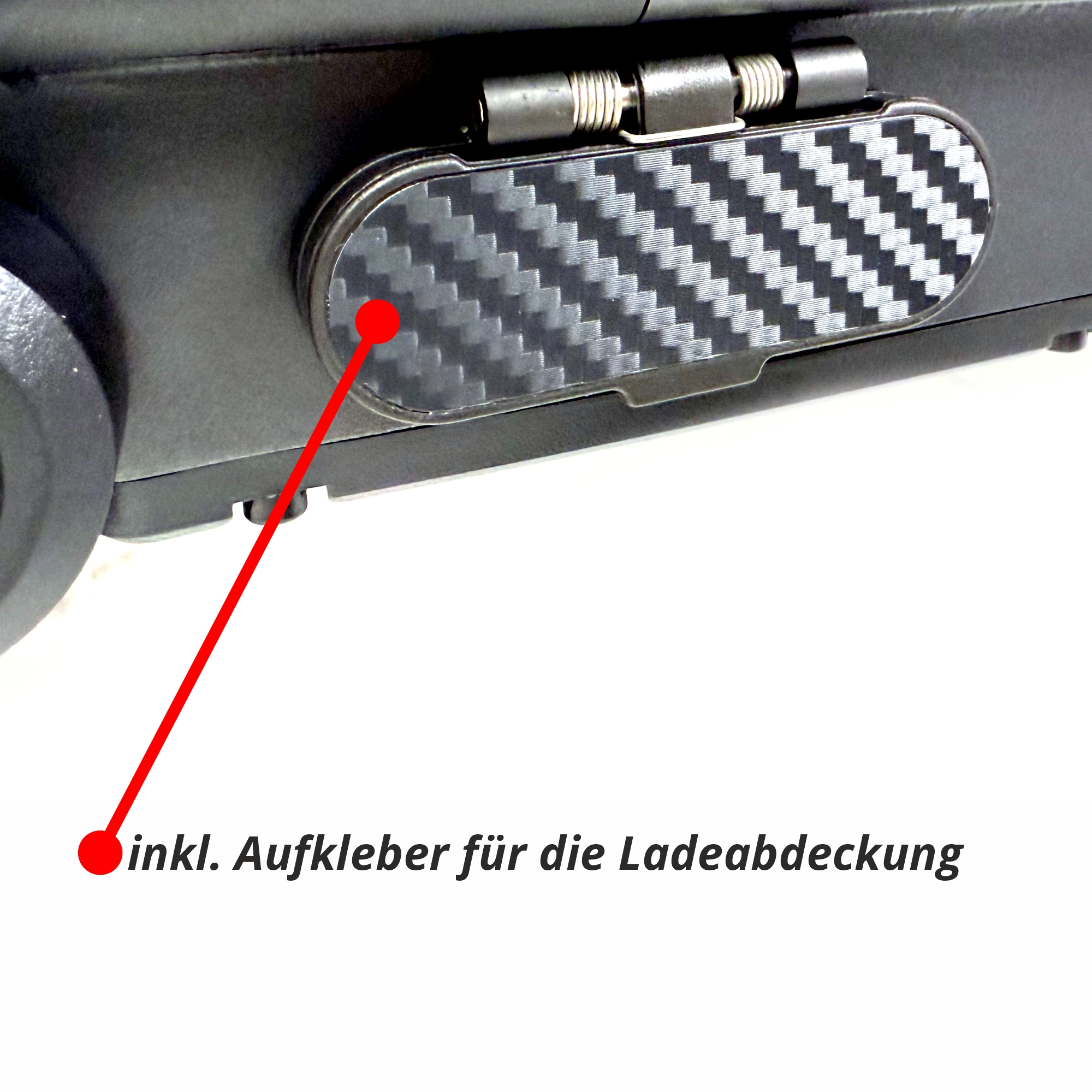 Seitlicher Schutzblech Aufkleber Carbon Optik geeignet für Segway Ninebot MAX G3 D E-Scooter G3D – Bild 5