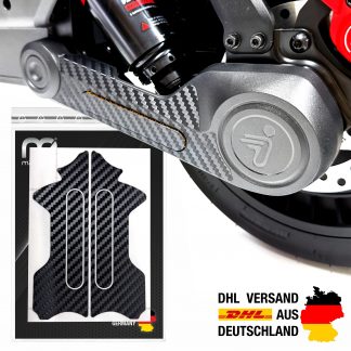 Hinterrad-Schwinge Aufkleber Carbon Optik geeignet für Segway Ninebot MAX G3 D E-Scooter G3D